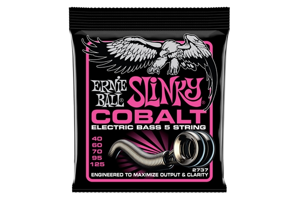 ERNIE BALL 2737 SUPER SLINKY COBALT 5 BASS 40-125