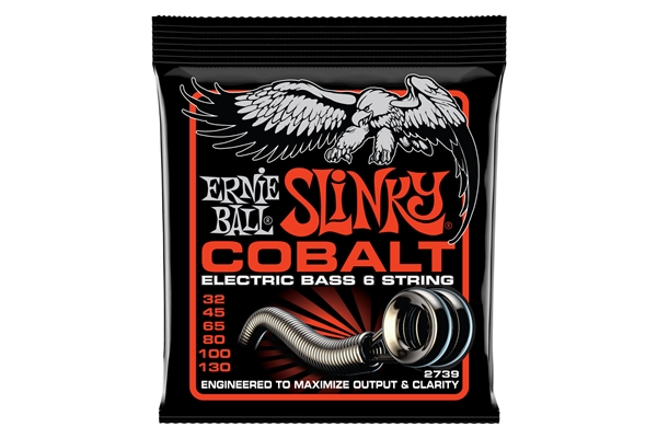 ERNIE BALL 2739 SLINKY COBALT 6 BASS STR 32-130