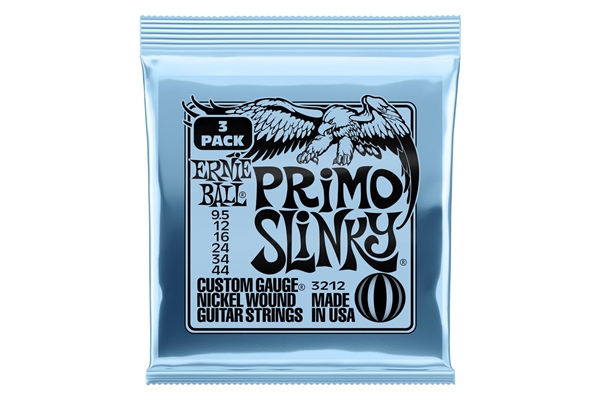 ERNIE BALL 3212 PRIMO SLINKY NCKL WND3 PK 9.5 44