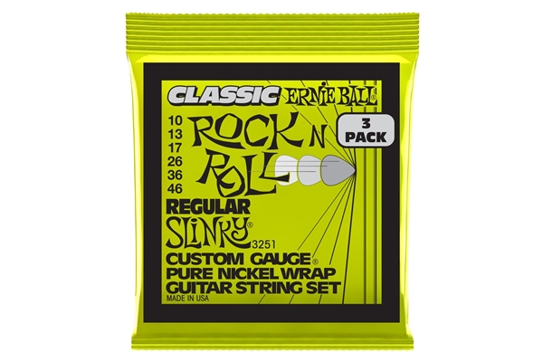 ERNIE BALL 3251 REGULAR SLINKY CLAS RNR PK 10 46
