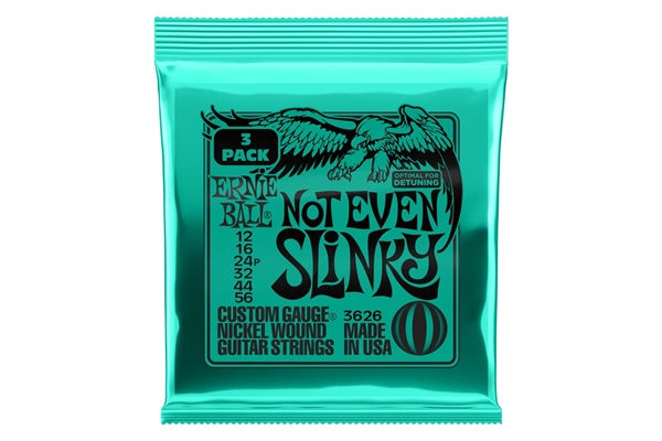 ERNIE BALL 3626 NOT EVEN SLINKY NCKL  3 PK 12 56