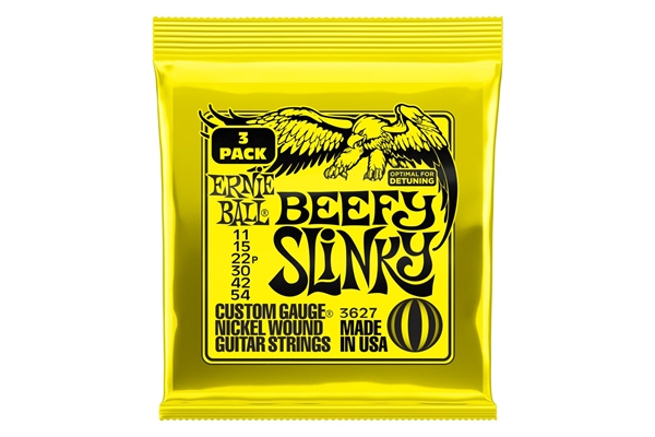 ERNIE BALL 3627 BEEFY SLINKY NCKL WND 3 PK 11 54