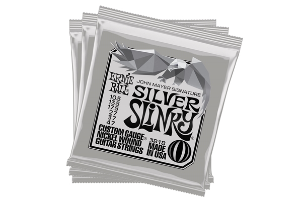 ERNIE BALL 3818 JOHN MAYER SILVER SLINKY 10.5-47 3 PK