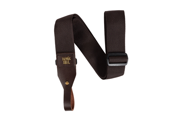 ERNIE BALL 5366 POLYPRO ACOUSTIC GTR STRAP BROWN