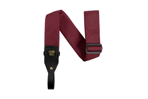 ERNIE BALL 5367 POLYPRO ACOUSTIC GTR STRAP BURGUNDY