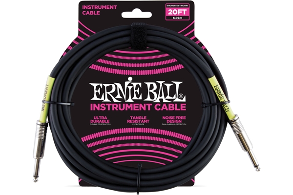 Ernie Ball 6046 Cavo PVC Black 6 m