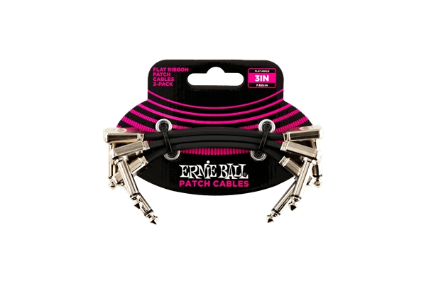 ERNIE BALL 6220 FLAT RIBBON PATCH CABLE 7,62 CM PACCO DA 3