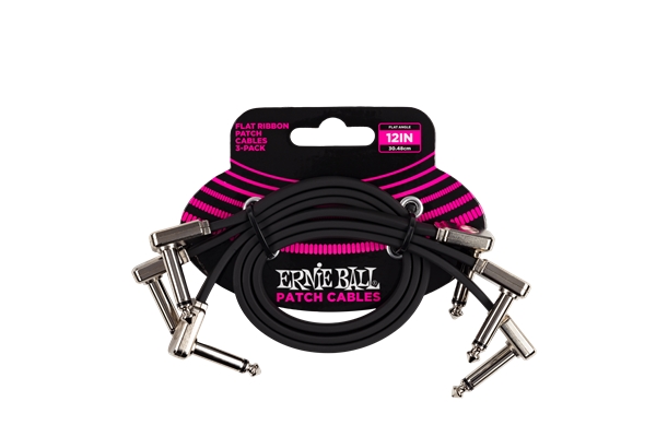 ERNIE BALL 6222 FLAT RIBBON PATCH CABLE 30,48 CM PACCO DA 3