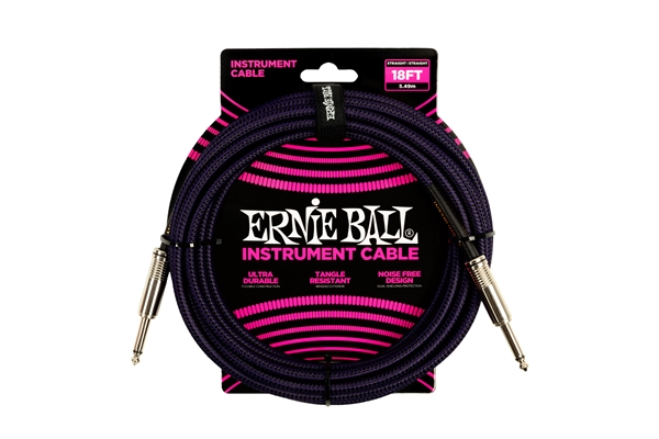 ERNIE BALL 6395 BRAIDED STRAIGHT STRAIGHT 5.5M