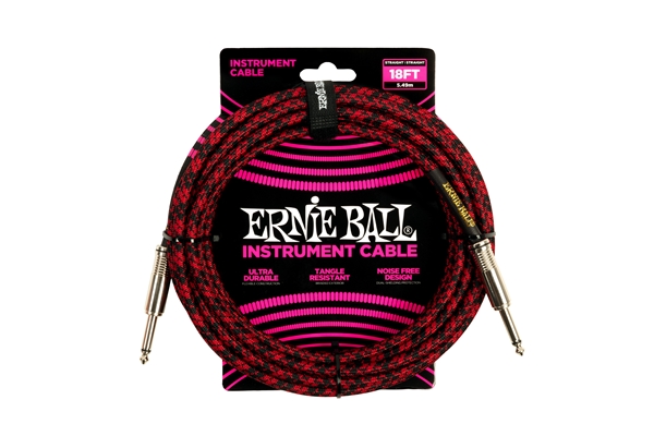 ERNIE BALL 6396 BRAIDED STRAIGHT STRAIGHT 5.5M