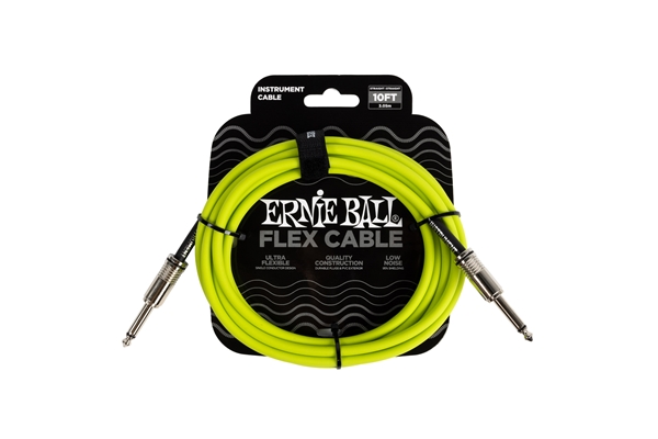 ERNIE BALL 6414 FLEX CABLE GREEN 3M
