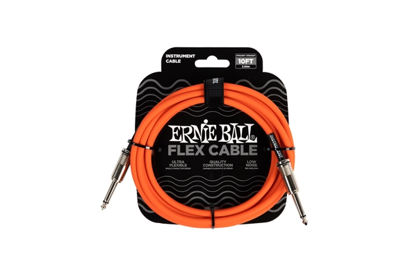 ERNIE BALL 6416 FLEX CABLE ORANGE 3M