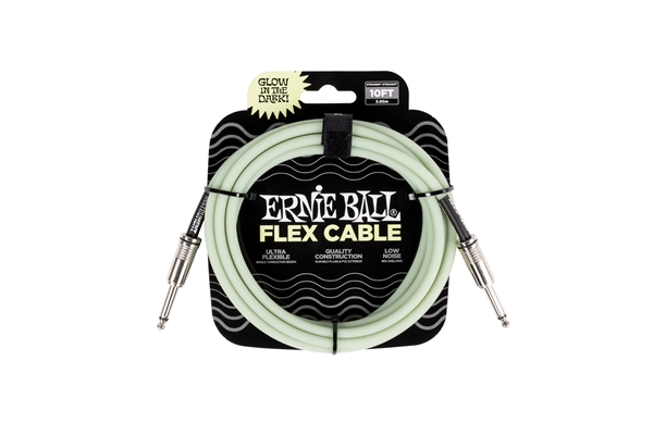 ERNIE BALL 6436 FLEX CABLE GLOW IN THE DARK 3M