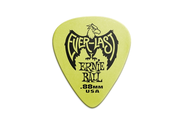 Ernie Ball Plettri Everlast Green 0.88mm Busta da 12