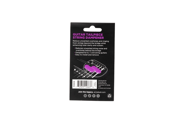 ERNIE BALL 9638 STRING DAMPENER GUITAR TAILPIECE
