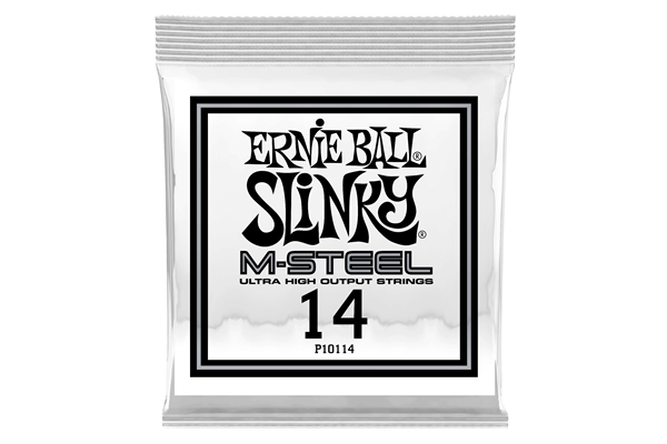 ERNIE BALL 0114 M-STEEL REINFORCED PLAIN .014