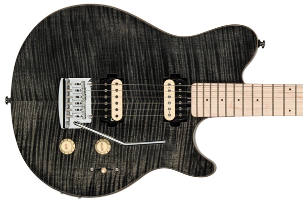 STERLING BY MUSIC MAN AXIS AX3 FLAME MAPLE TRANS BLACK