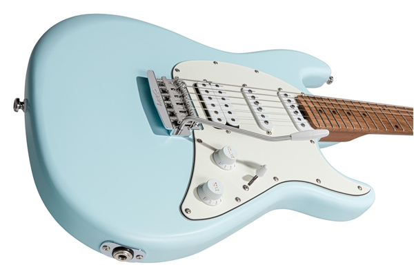 STERLING BY MUSIC MAN CUTLASS CT50HSS DAPHNE BLUE SATIN