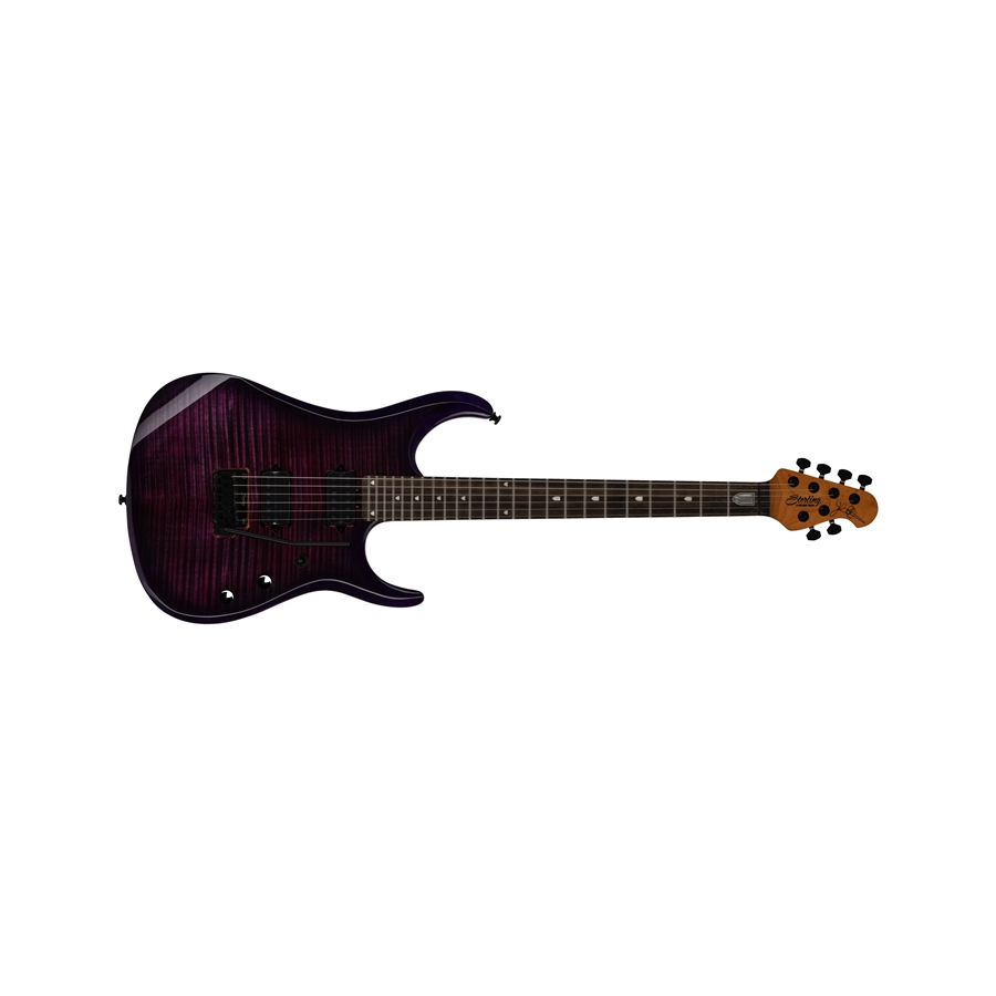 STERLING BY MUSIC MAN JP150D FLAME MAPLE PURPLE NEBULA