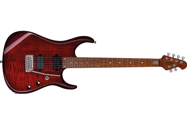 STERLING BY MUSIC MAN JP150 6 CORDE FLAME ROYAL RED