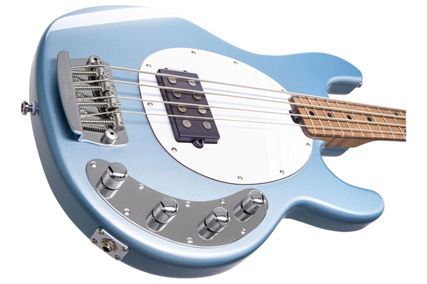 STERLING BY MUSIC MAN STINGRAY RAY34 FIREMIST SILVER