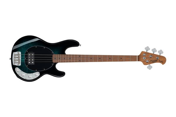 STERLING BY MUSIC MAN STINGRAY RAY34 FLAME MAPLE TEAL