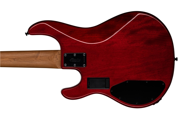 STERLING BY MUSIC MAN RAY35HH SPALTED MAPLE BLOOD ORANGE BURST