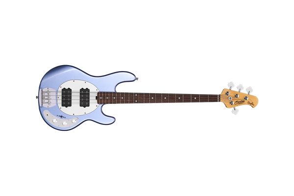 Sterling by Music Man StingRay Ray4 HH 4 Corde Lake Blue Metallic Tastiera Jatoba