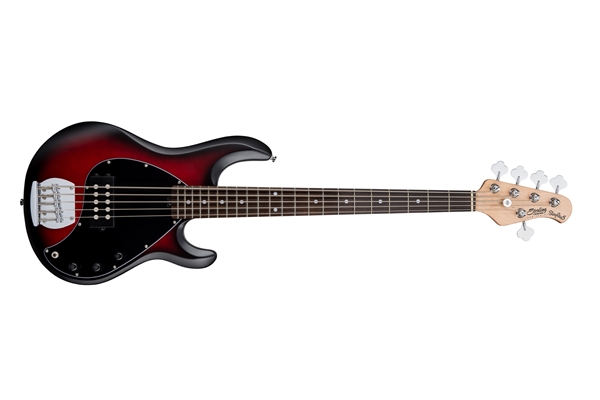 STERLING BY MUSIC MAN STINGRAY RAY5 5 RED BURST SATIN